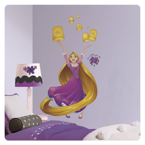 Tangled Rapunzel Disney Sparkling Princess Peel and Stick Giant Wall Decals